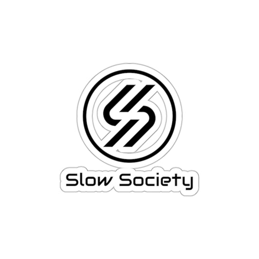 Slow Society Die-Cut Sticker